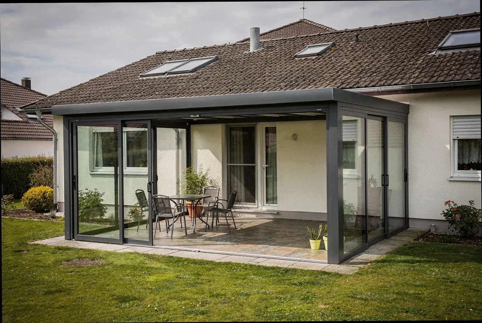 Seitenwände an Terrassenüberdachung in Bielefeld